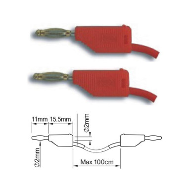 ПрофКиП PTL902-1 составные измерительные провода 2 мм Male-Male