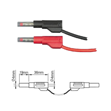 ПрофКиП PTL908-1 измерительные провода 4 мм Male-Male